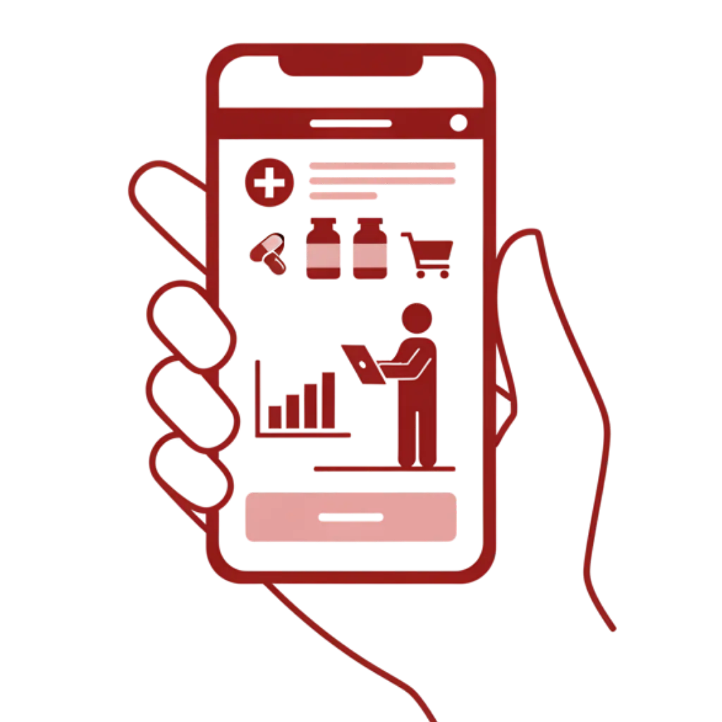Anfrage per App oder Online